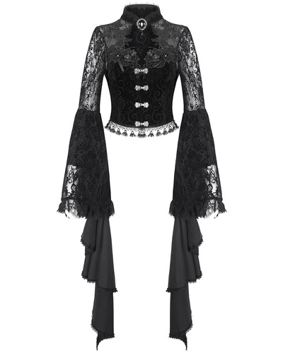 Veste velours dentelle - en,