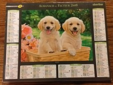 Almanach calendrier la poste 2008 - vienne - Yorkshire + chiots labrador - TBE