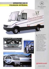 MERCEDES TRUCKS / PROSPECTUS / SPRINTER 308 D FOURGON TROUILLET  de 1995 ?