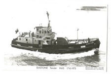 BATEAU MARINE DE GUERRE  ROYAL NAVY  HMS  TENDER ELKSTONE