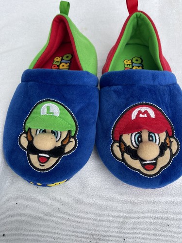 Nintendo mario slippers childs - nintendo,