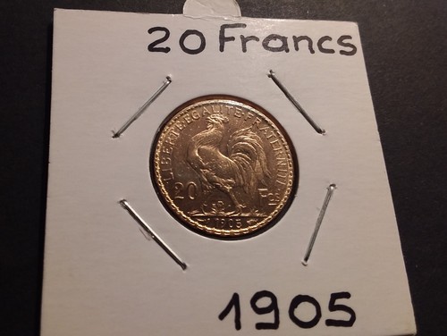 Francs coq 1905 - or,