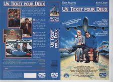 jaquette video(seul sans vhs)-UN TICKET POUR DEUX-CIC-STEVE MARTIN-JOHN CANDY-
