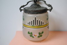 Seau à biscuit verre émaillé