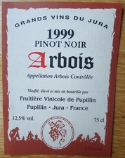 Etiquettes vin FRANCE ARBOIS