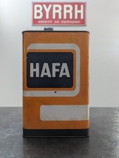 Bidon huile ancien HAFA très