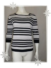 B - Superbe Pull Rayé Gris