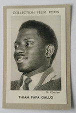 1952 Papa Gallo Thiam Athlétisme Felix Potin French card Carte Sports photo