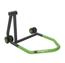 Lève moto/béquille atelier arrière mono bras - noir/vert (livré en boite) LV8