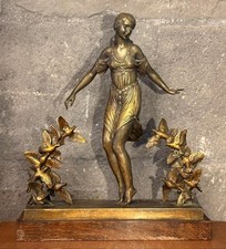 Ancien Bronze Art Déco signé