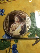 belle  et grosse médaille napoléon 1 er de 376 gr plaqué or