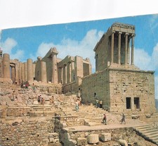 GRECE ATHENES TEMPLE D ATHENA NIKE ET PROPYLEES DE L ACROPOL