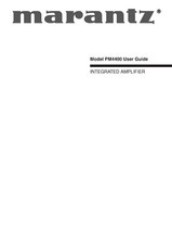 Bedienungsanleitung-Operating Instructions pour Marantz PM-4400