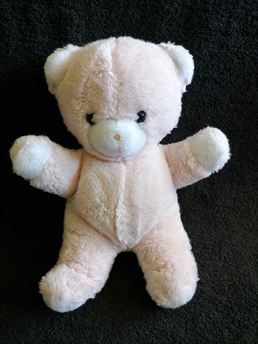 Doudou peluche ours rose - doudou,