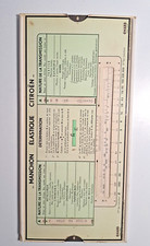 Abaque Citoën 1951 – Manchon Élastique – Outil Technique Vintage –Excellent État