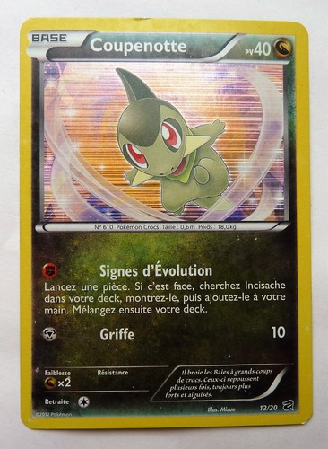 Carte pokémon coupenotte - pokémon,