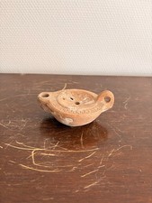 Ancien Lampe Huile à Disque