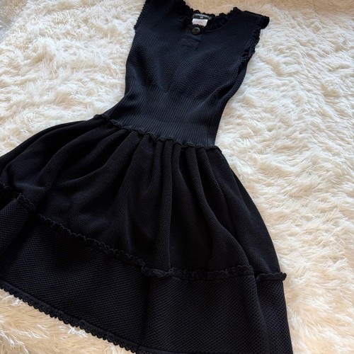 Robe chanel noire tricot - noire,