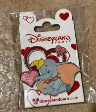PIN'S PIN DISNEY DISNEYLAND PARIS DLP PARIS DUMBO AVEC LE COEUR