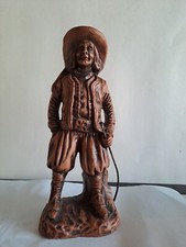 SANTON TERRE CUITE FRANCIS LASCOUR ESTANPILLE BRETON CHOUAN  HT 21,5 CM