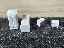 2 ARMOIRES SNCF + 2 BOITES A PILES pour Décor Modélisme Train HO