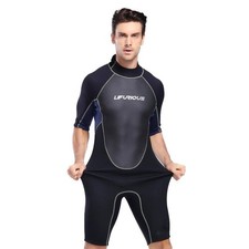 Shorty homme 3mm été combinaison, adultes manches courtes néoprène surf