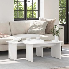 Table basse 2 pcs Bois massif