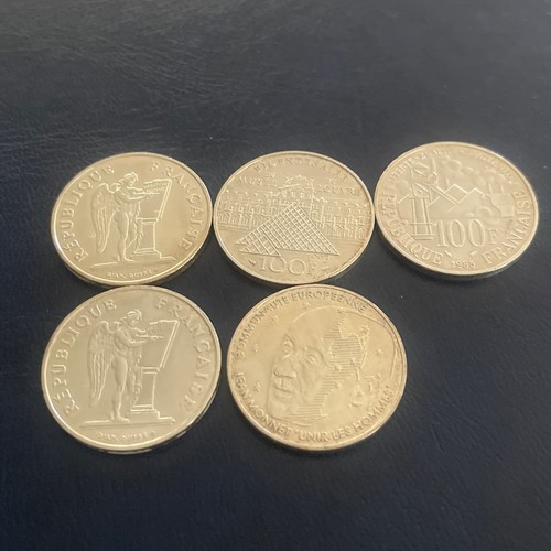 Lot pièces 100 francs - de,