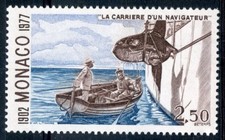 STAMP / TIMBRE DE MONACO N° 1092 ** CAPTURE D'UN POISSON LUNE