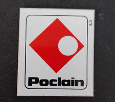 Autocollant poclain neuf