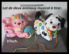 Lot de 2 animaux musical chat