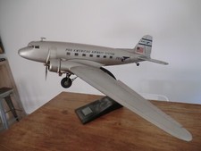 Gr maquette d' agence avion Mc Donnell Douglas DC3 Pan Am 96cm Authentic models