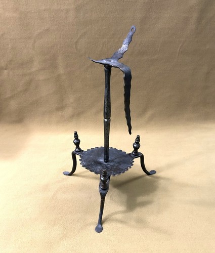 Ancien pied lampe huile - lampe, à