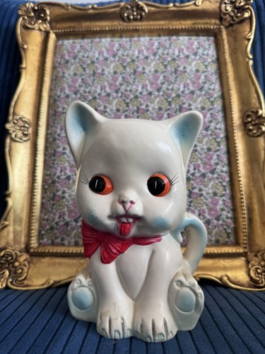 Chat céramique tirelire - céramique,