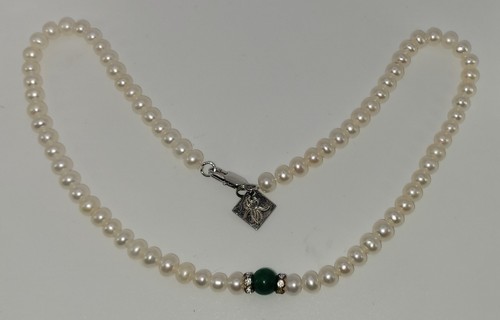 Collier perles véritables - perles,