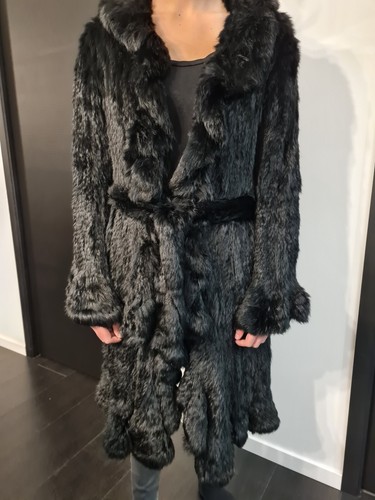 Manteau fourrure lapin - fourrure,