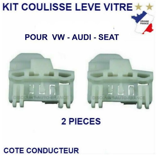 Coulisse guide clip - clip, vitre