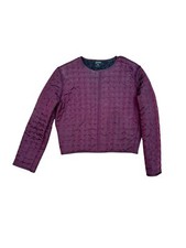 Jean Paul Gaultier 1980s Burgundy Lined Nylon Top  Reversed  Size IT 42 fits S 