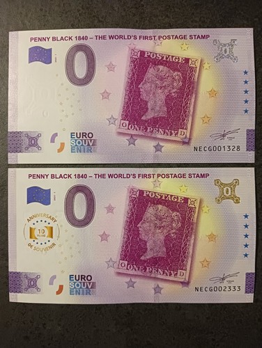 Euro souvenir penny black - euro,