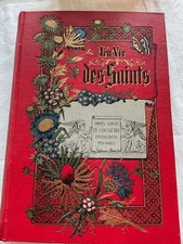 Livre ancien la vie des saints