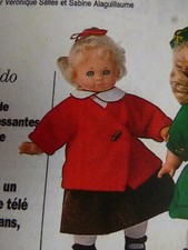 Patron couture POUPéE Modes & Travaux Novembre 1990 Cécile Veste rouge 