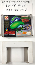 Super Nintendo SNES  Boite vide et Cale Turtles Tournament Fighters  PAS DE JEU