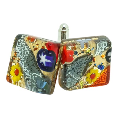 Boutons manchette verre - en,