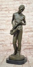 Bronze Jazz Musicien Statue