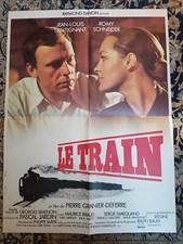 Affiche 1973 Le Train 60x80 TRINTIGNANT Romy SCHNEIDER /GRANIER-DEFERRE