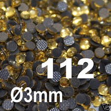 500 Strass hotfix TOPAZE CLAIR