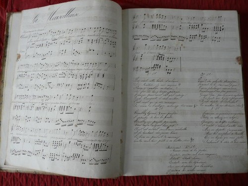 Lot partitions manuscrites - lot,
