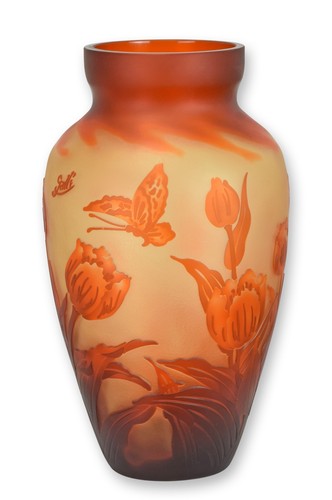 Vase verre galle style - en, galle-style