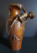 Vase art nouveau signé - ,