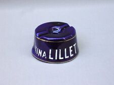 KINA LILLET LILET TRES BEL ENCIER PUBLICITAIRE ANCIEN EN FAIENCE BLEU & EMAIL